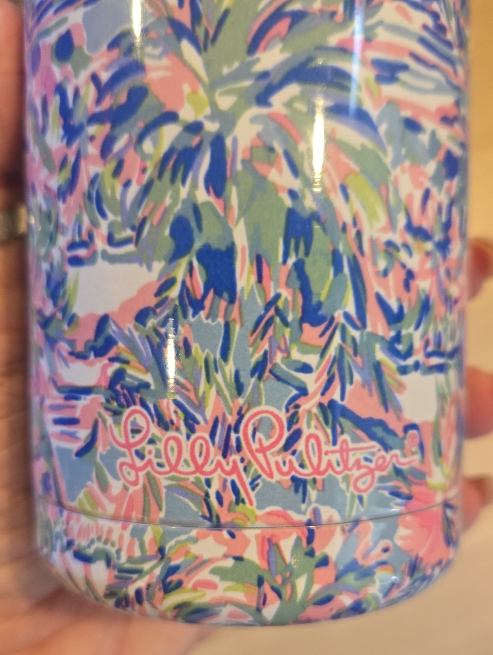 Lilly Pulitzer Blue Ibiza Can Tumbler - Picture 2 of 6